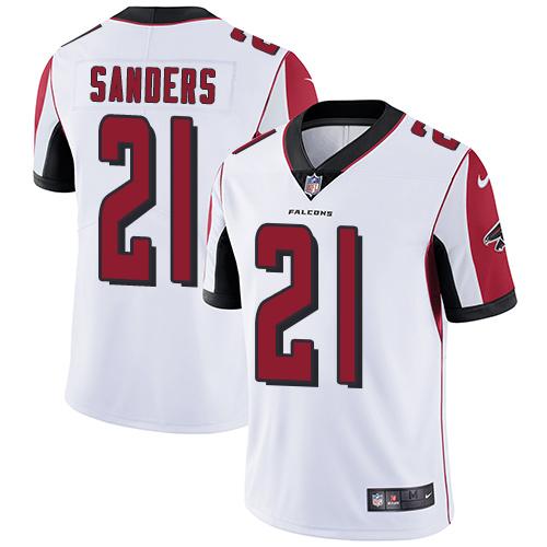 Nike Falcons #21 Deion Sanders White Youth Stitched NFL Vapor Untouchable Limited Jersey